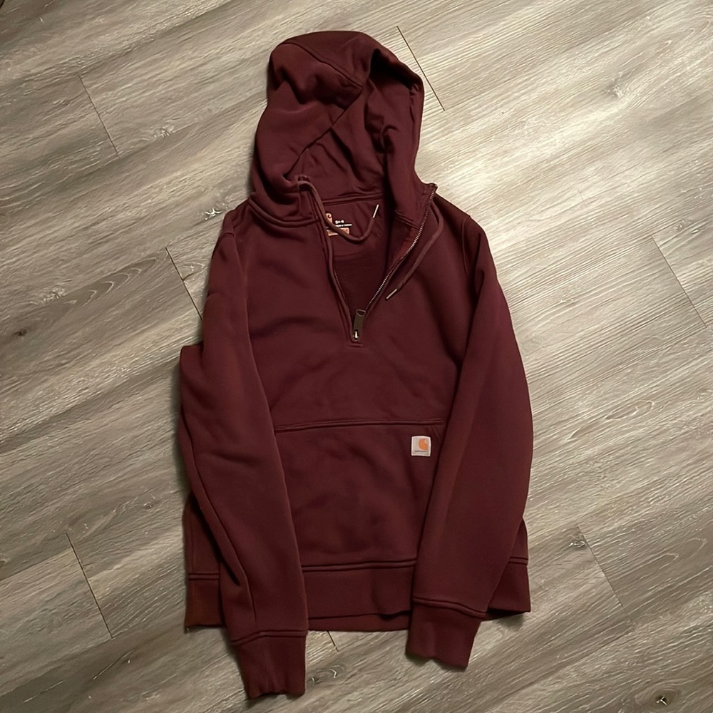 Womens 3/4 zip hoodie